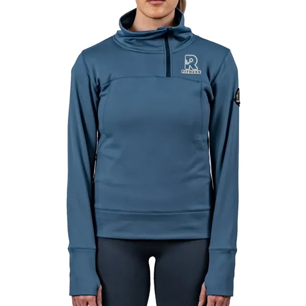 Mountain Standard nylon, polyester and spandex 1/4 zip hoodie in assorted... from ASI 61125 Hit Promotional Products / Hit®