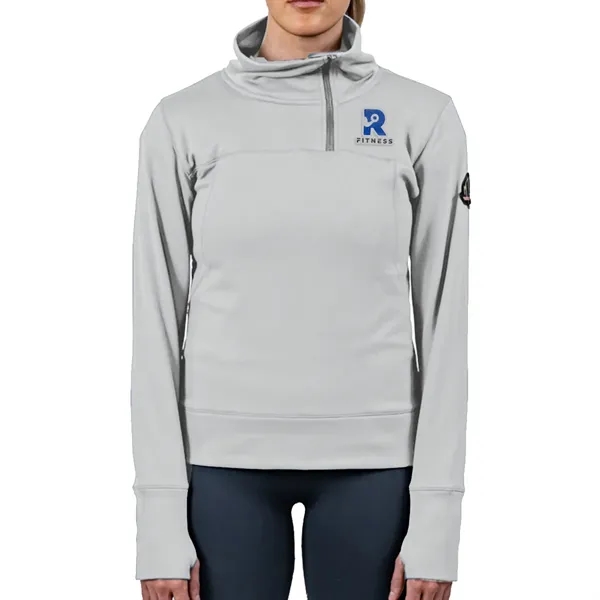 Mountain Standard nylon, polyester and spandex 1/4 zip hoodie in assorted... from ASI 61125 Hit Promotional Products / Hit®