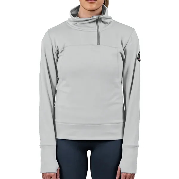 Mountain Standard nylon, polyester and spandex 1/4 zip hoodie in assorted... from ASI 61125 Hit Promotional Products / Hit®