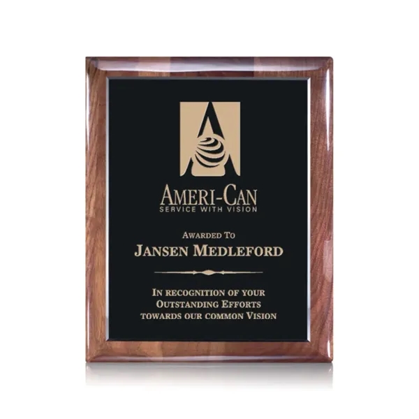 Telford Plaque - Ebony/Walnut 7"x9"... from ASI 84592 St Regis Group / St Regis