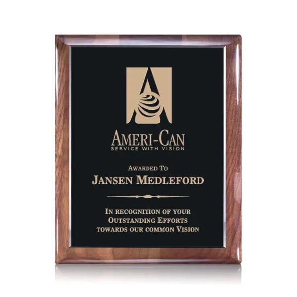 Telford Plaque - Ebony/Walnut 7"x9"... from ASI 84592 St Regis Group / St Regis