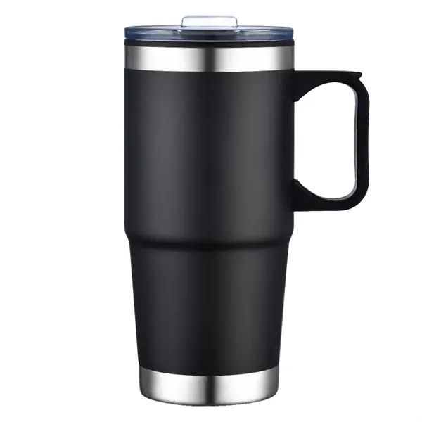 24-oz. double walled stainless steel and polypropylene tumbler with clear slide... from ASI 57655 STOPNGO Line