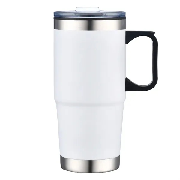 24-oz. double walled stainless steel and polypropylene tumbler with clear slide... from ASI 57655 STOPNGO Line