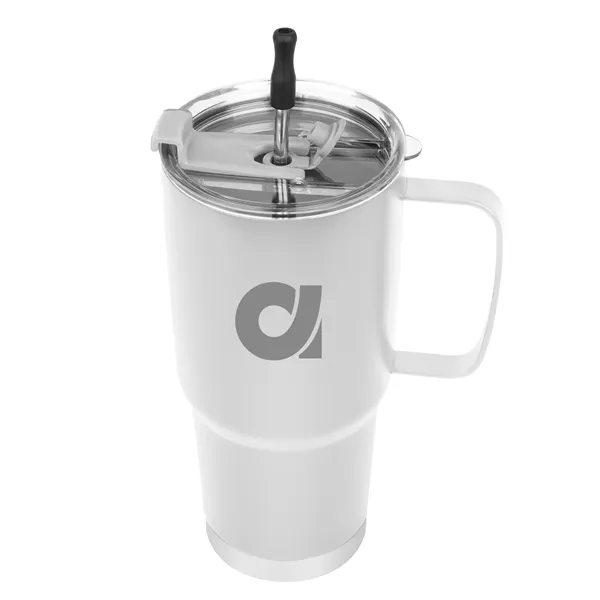 30 oz. stainless steel tumbler with reusable stainless steel straw and... from ASI 61125 Hit Promotional Products / Hit®