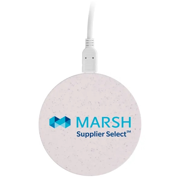 Qi Disc Wheat Straw wireless charger.... from ASI 62124 iClick, Inc. / iClick®