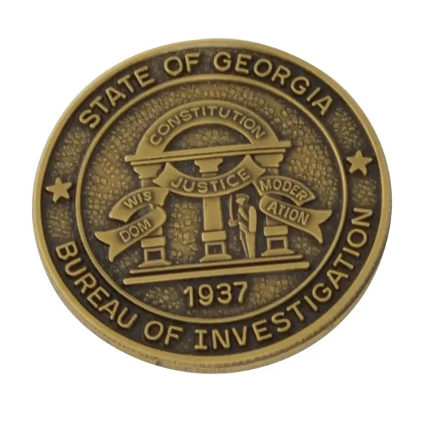 Die struck coin and medallion in solid brass.... from ASI 96235 Wehr Industries Inc