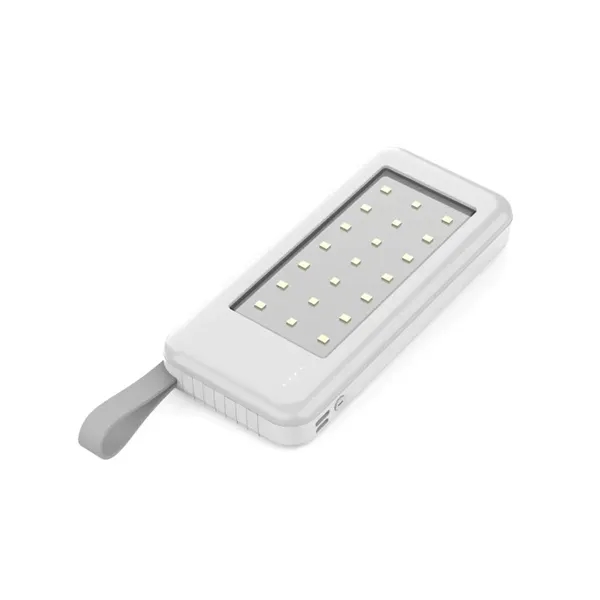 10000 mAh 4-in-1 Power bank with LED light plus 1c silkscreen... from ASI 37218 Athena Promo (tm)