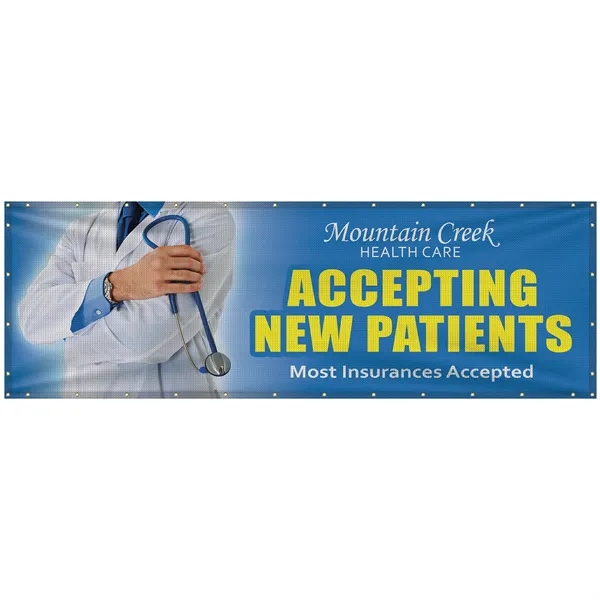 4' H x 12' W Premium Polyester Mesh Banner... from ASI 80228 Quinn