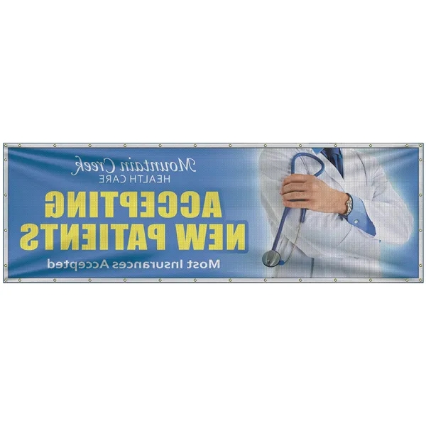 4' H x 12' W Premium Polyester Mesh Banner... from ASI 80228 Quinn