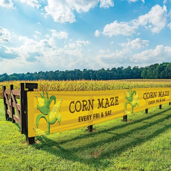 4' H x 24' W Premium Polyester Mesh Banner... from ASI 80228 Quinn