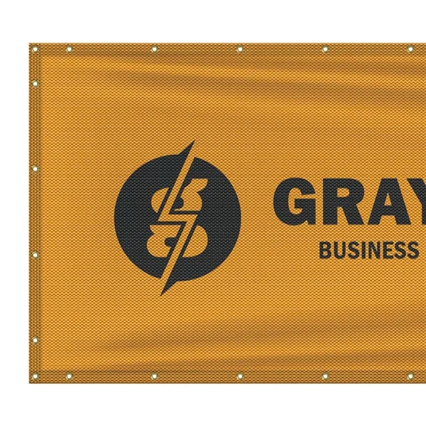 4' H x 48' W Premium Polyester Mesh Banner... from ASI 80228 Quinn