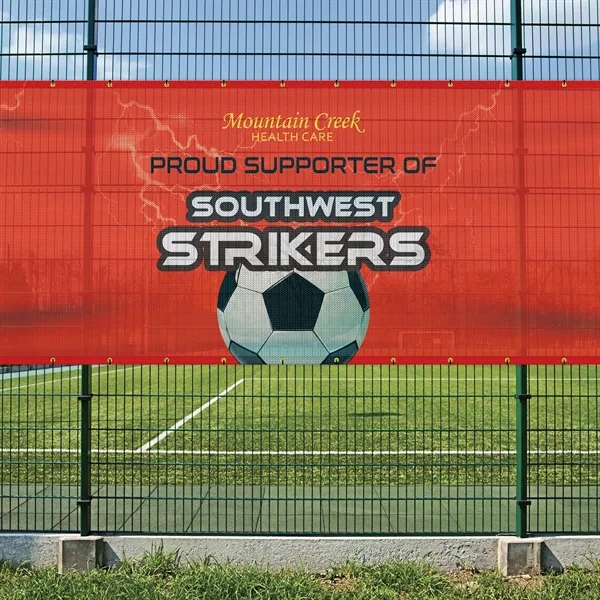 5' H x 12' W Premium Polyester Mesh Banner... from ASI 80228 Quinn