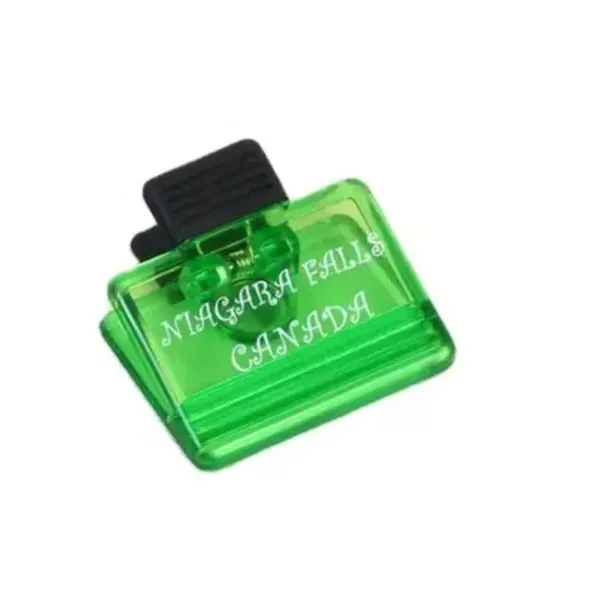 Square shaped fridge magnetic memo holder clip + 1 color silkscreen... from ASI 37218 Athena Promo (tm)