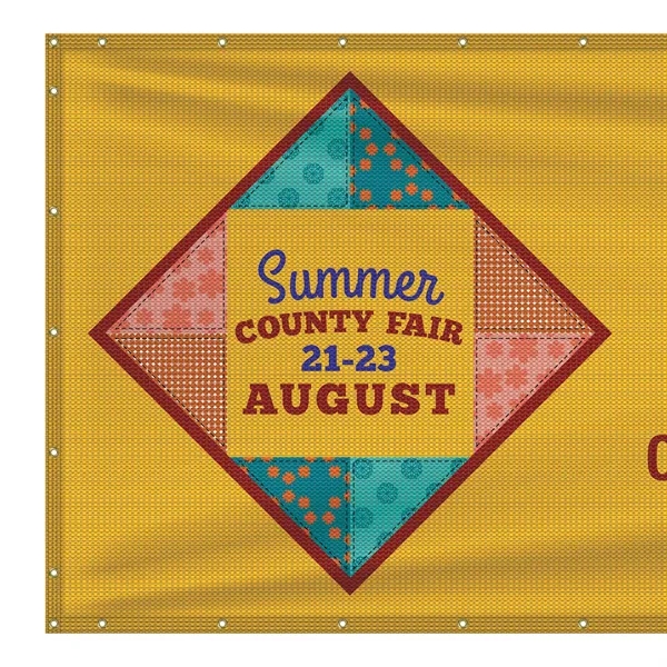 5' H x 24' W Premium Polyester Mesh Banner... from ASI 80228 Quinn