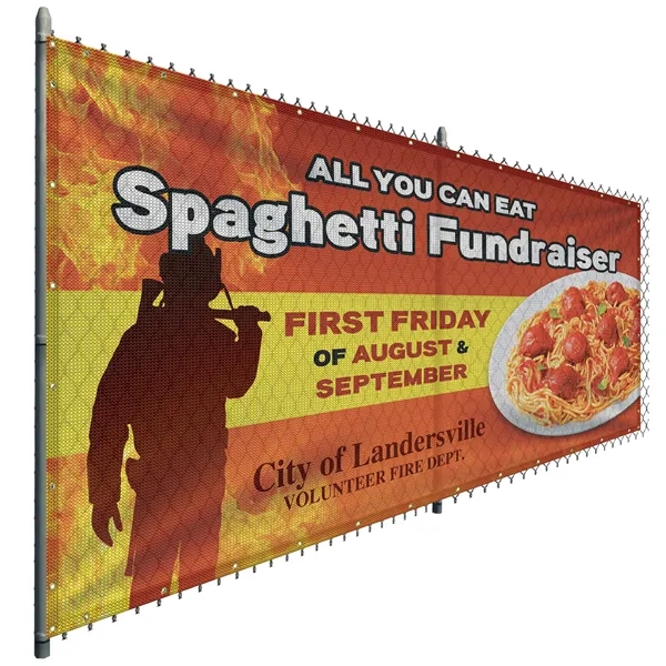 6' H x 12' W Premium Polyester Mesh Banner... from ASI 80228 Quinn