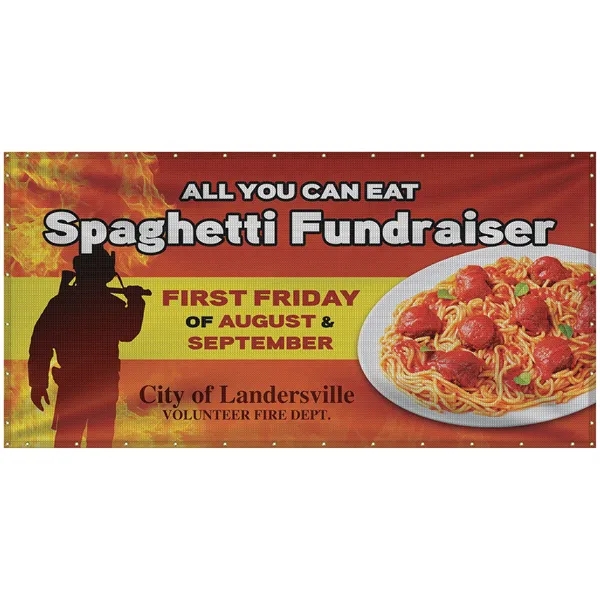 6' H x 12' W Premium Polyester Mesh Banner... from ASI 80228 Quinn