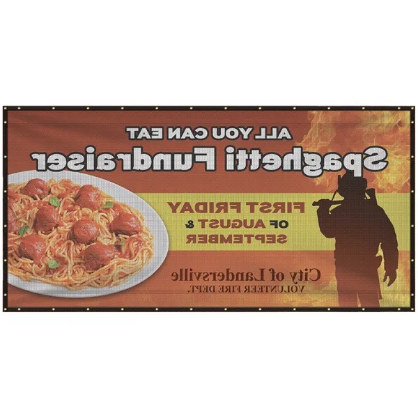 6' H x 12' W Premium Polyester Mesh Banner... from ASI 80228 Quinn