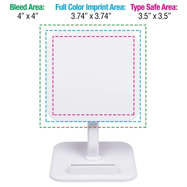 10 watts; Qi Certified; Adjustable, collapsible phone stand; Charges any wireless-enabled... from ASI 62124 iClick, Inc. / iClick®