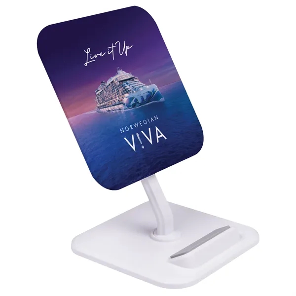 10 watts; Qi Certified; Made from 77% verified-recycled content; Adjustable, collapsible... from ASI 62124 iClick, Inc. / iClick®