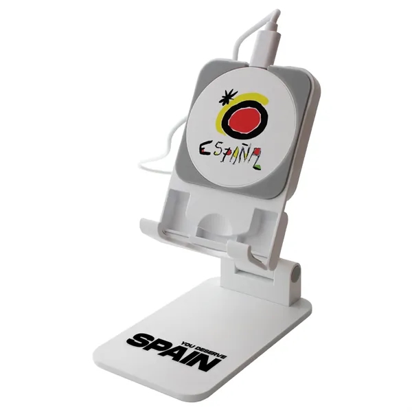 15 watts; Made with 34% verified-recycled content;Adjustable, collapsible phone stand; Removable... from ASI 62124 iClick, Inc. / iClick®