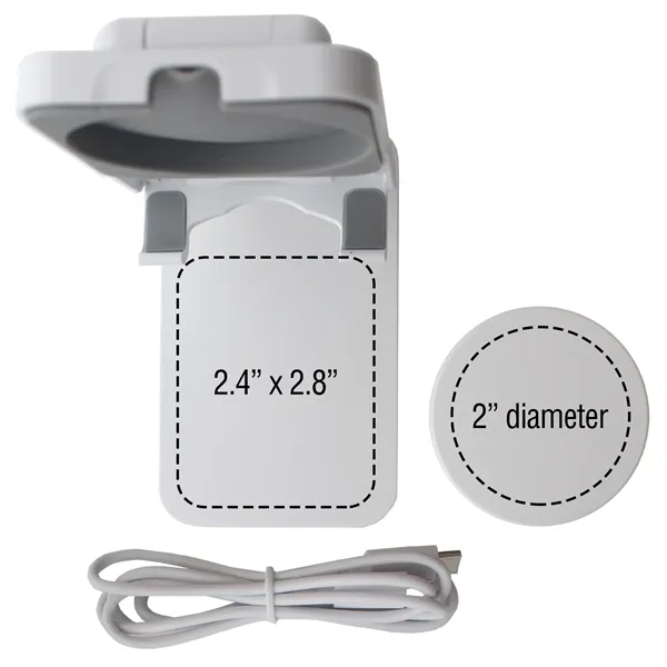 15 watts; Made with 34% verified-recycled content;Adjustable, collapsible phone stand; Removable... from ASI 62124 iClick, Inc. / iClick®