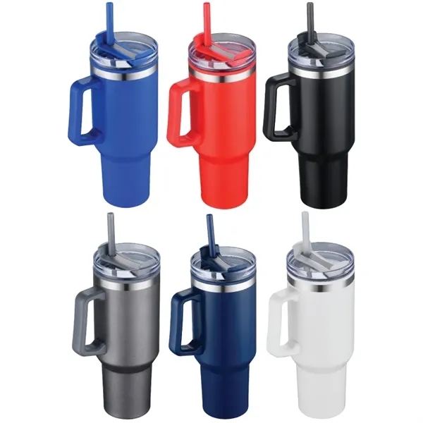 40 oz. double walled travel mug made of stainless steel and... from ASI 57655 STOPNGO Line