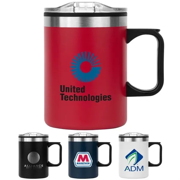 14oz - Stainless Combo Coffee Mug.... from ASI 74741 NVS Promo Designs, Inc. / NVS Promo