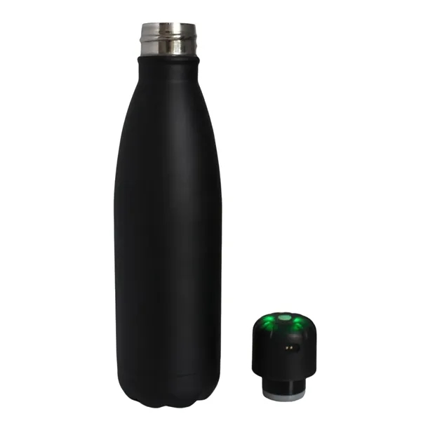 17oz - Stainless Sanitizer Bottle with UV Light Cap.... from ASI 74741 NVS Promo Designs, Inc. / NVS Promo