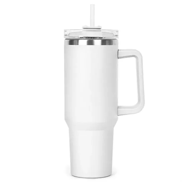 40oz - Stainless Double Wall Handle Tumbler.... from ASI 74741 NVS Promo Designs, Inc. / NVS Promo
