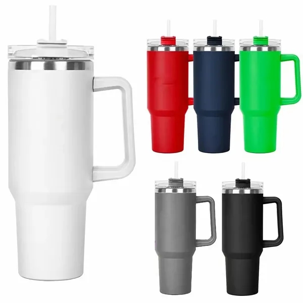 40oz - Stainless Double Wall Handle Tumbler.... from ASI 74741 NVS Promo Designs, Inc. / NVS Promo