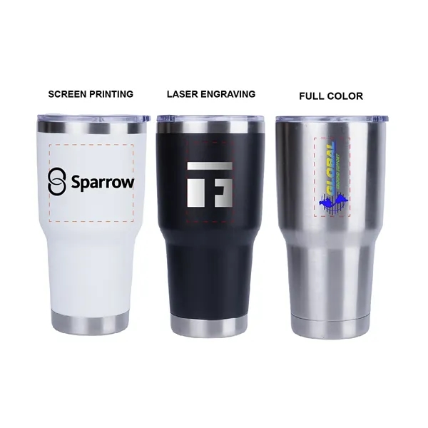 30oz - Stainless Double Wall Vacuum Tumbler.... from ASI 74741 NVS Promo Designs, Inc. / NVS Promo