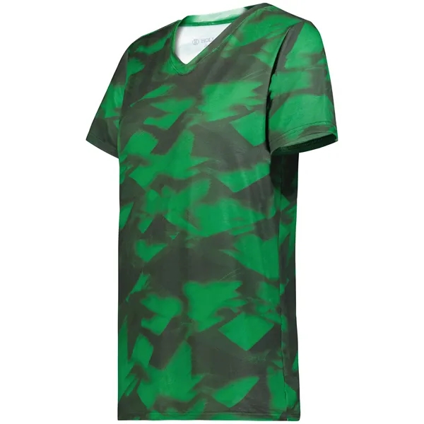 The Ladies Stock Poly Tee is made from a 5.6-ounce blend... from ASI 37461 Augusta Sportswear / Holloway Sportswear