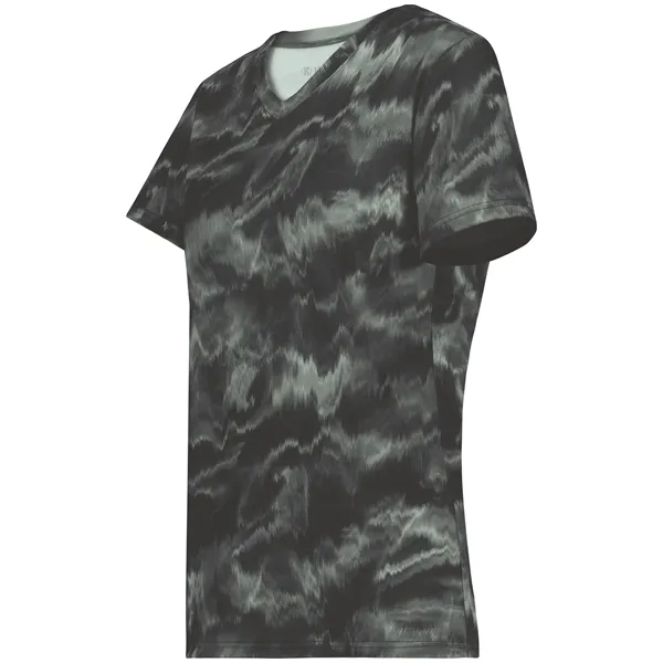 The Ladies Stock Poly Tee is made from a 5.6-ounce blend... from ASI 37461 Augusta Sportswear / Holloway Sportswear