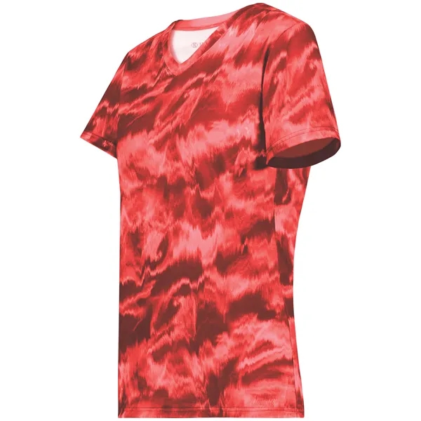 The Ladies Stock Poly Tee is made from a 5.6-ounce blend... from ASI 37461 Augusta Sportswear / Holloway Sportswear