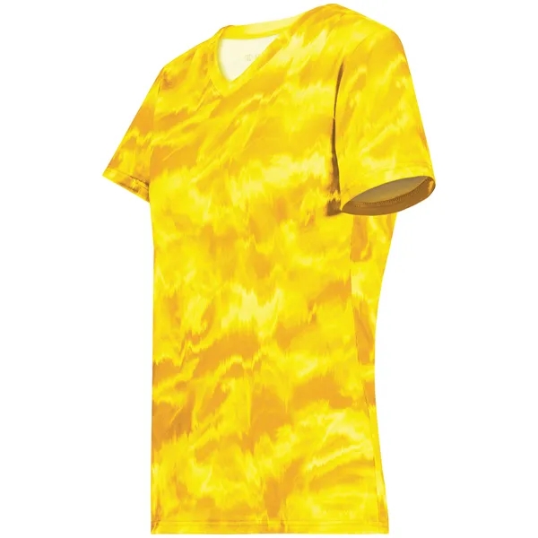 The Ladies Stock Poly Tee is made from a 5.6-ounce blend... from ASI 37461 Augusta Sportswear / Holloway Sportswear
