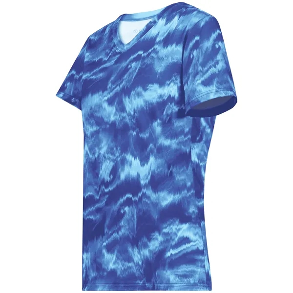 The Ladies Stock Poly Tee is made from a 5.6-ounce blend... from ASI 37461 Augusta Sportswear / Holloway Sportswear