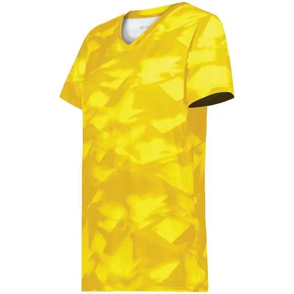 The Ladies Stock Poly Tee is made from a 5.6-ounce blend... from ASI 37461 Augusta Sportswear / Holloway Sportswear