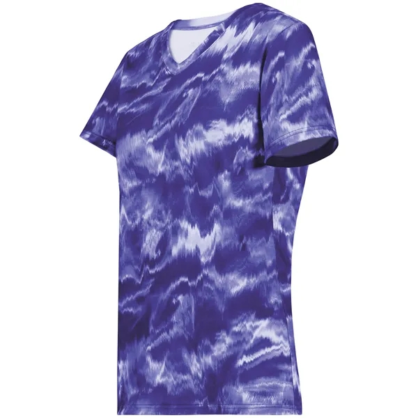 The Ladies Stock Poly Tee is made from a 5.6-ounce blend... from ASI 37461 Augusta Sportswear / Holloway Sportswear