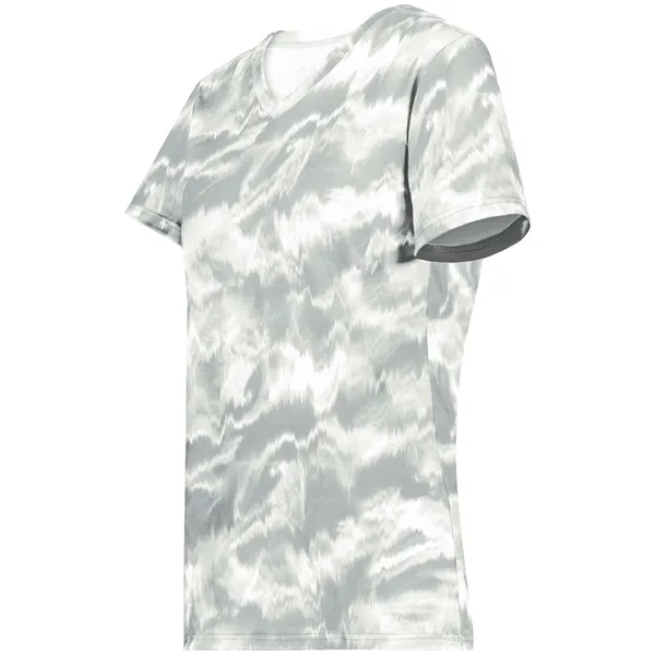The Ladies Stock Poly Tee is made from a 5.6-ounce blend... from ASI 37461 Augusta Sportswear / Holloway Sportswear