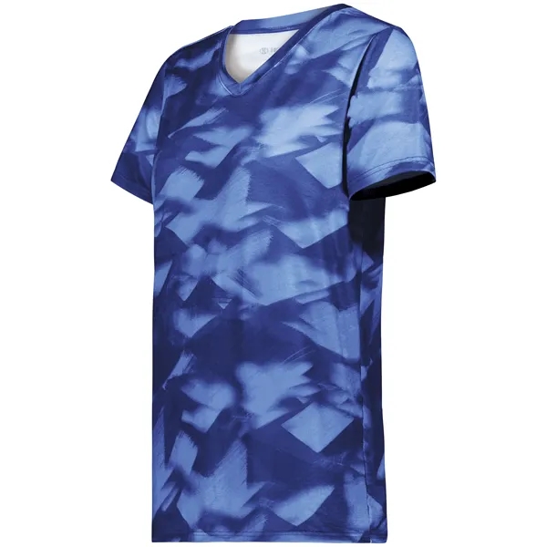 The Ladies Stock Poly Tee is made from a 5.6-ounce blend... from ASI 37461 Augusta Sportswear / Holloway Sportswear