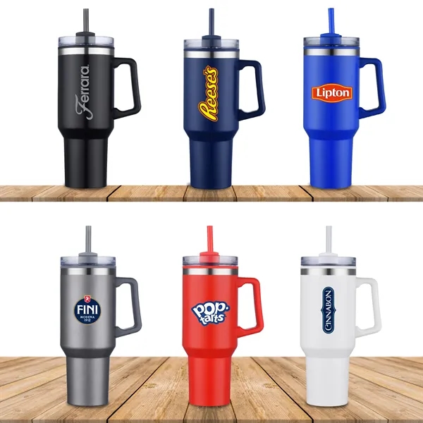 40 oz stainless steel vacuum insulated travel tumbler. Great for hot... from ASI 30112 ACE Products / Ace Line