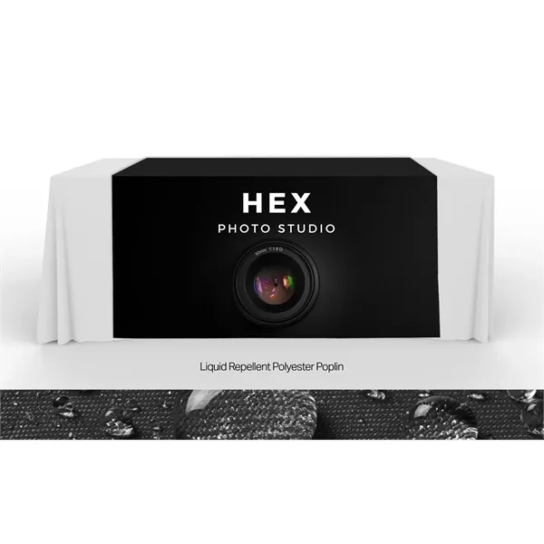 Full-color liquid-repellent table runner with Merrow edge. Resists spills. Standard and... from ASI 94105 Visual Textile Resource