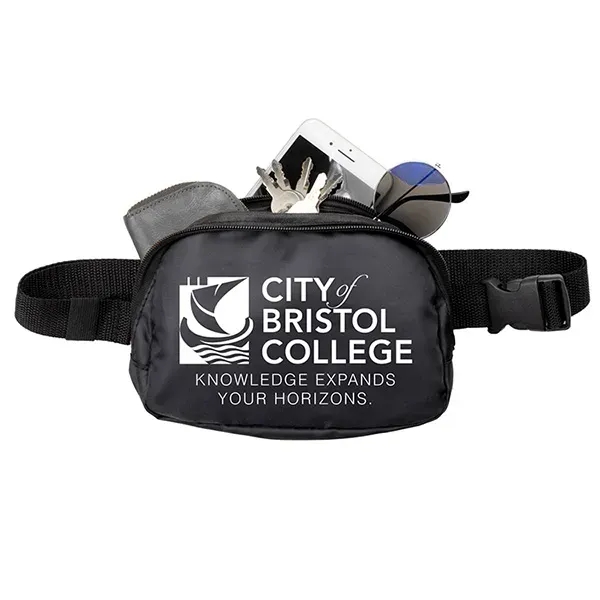 Crossbody or waist bag with an adjustable 44" single strap with... from ASI 62660 Innovation Line