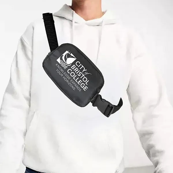 Crossbody or waist bag with an adjustable 44" single strap with... from ASI 62660 Innovation Line