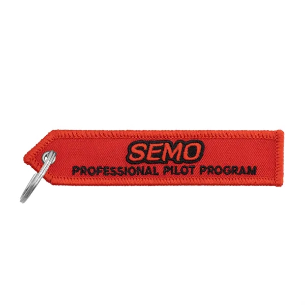 Embroidered polyester strap keychains in assorted sizes and colors with split... from ASI 52263 EMT / EMT EMT EASY