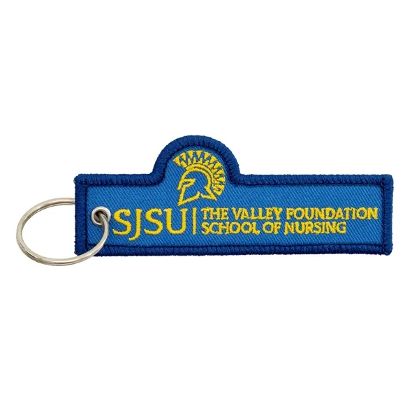 Embroidered polyester strap keychains in assorted sizes and colors with split... from ASI 52263 EMT / EMT EMT EASY