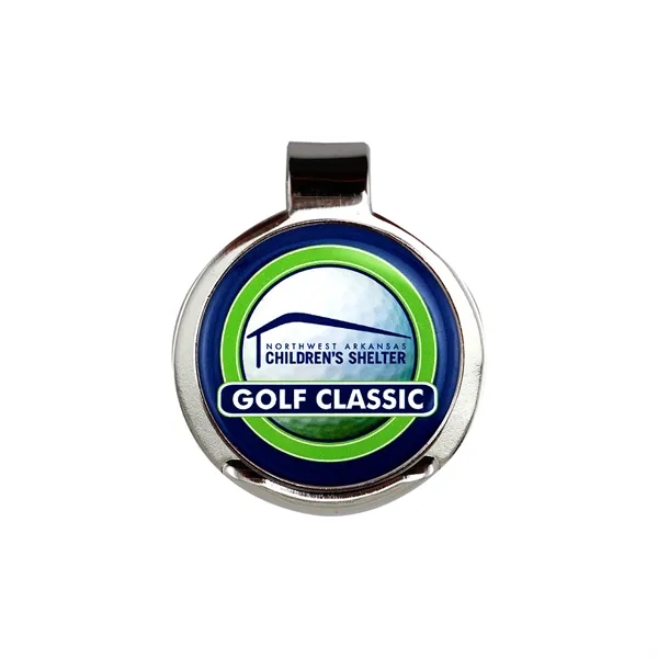 1.125" x 1" alloy metal golf hat clip with removable ball... from ASI 52263 EMT / EMT