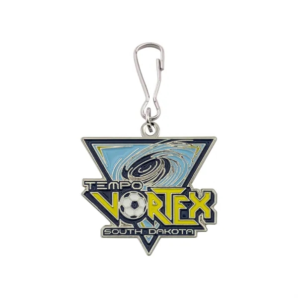 Custom Die Cast Zipper Pull with choice of metal finishes and... from ASI 52263 EMT / EMT