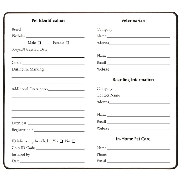 Pet journal, saddle stitched with cobblestone cover.... from ASI 76575 Payne Publishers Inc / Payne Publishers