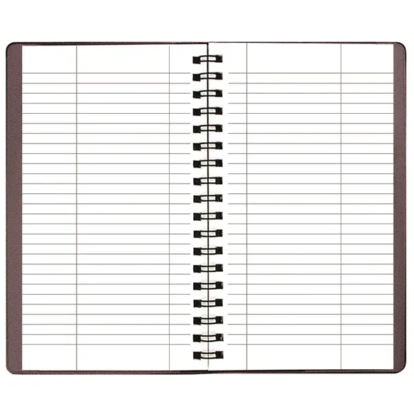 Tally book, wire-bound insert, 160 ruled pages with leatherette cover.... from ASI 76575 Payne Publishers Inc / Payne Publishers